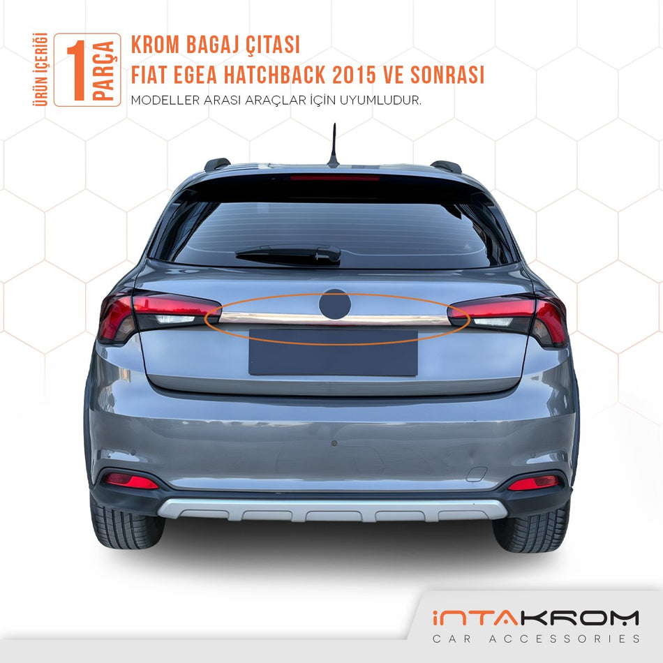 Fiat Egea Hatchback Krom Bagaj Çıtası  2015 Ve Üzeri ( Geniş Tip )