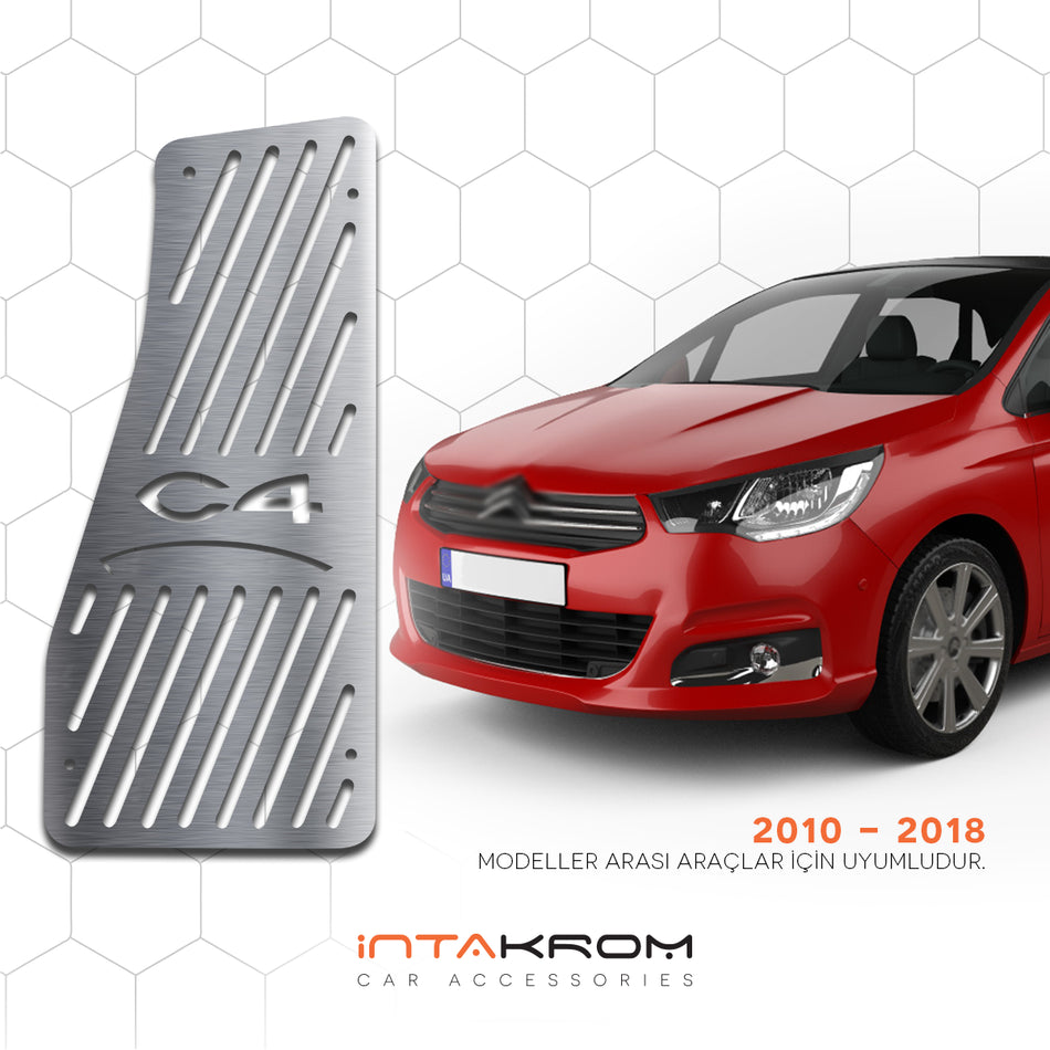 Citroen C4 Krom Ayak Dinlendirme Pedalı 2010 - 2019