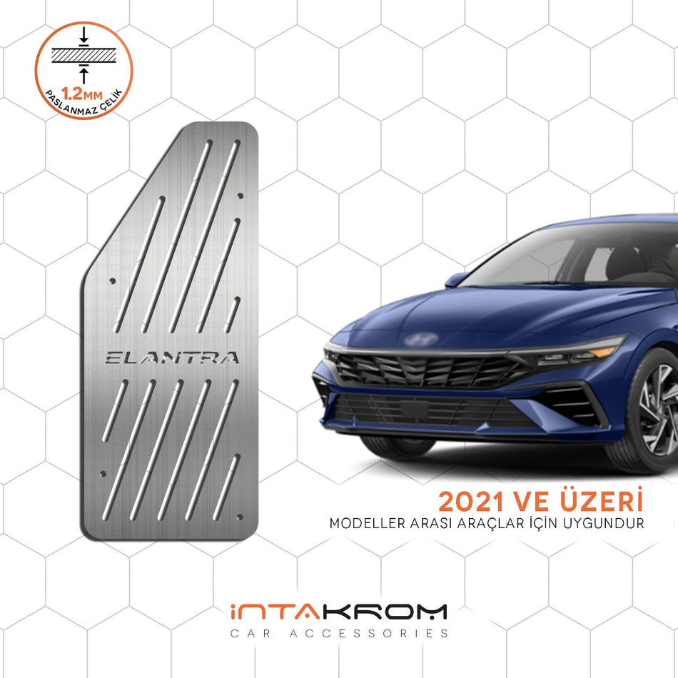 Hyundai Elantra Krom Ayak Dinlendirme Pedalı - 2021 ve Üzeri