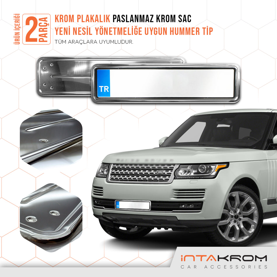 Range Rover Krom Plakalık - Hummer Tip 2 Adet