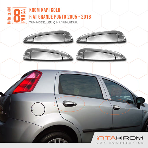 Fiat Grande Punto Krom Kapı Kolu 4 Kapı 8 Parça - 2005 - 2018