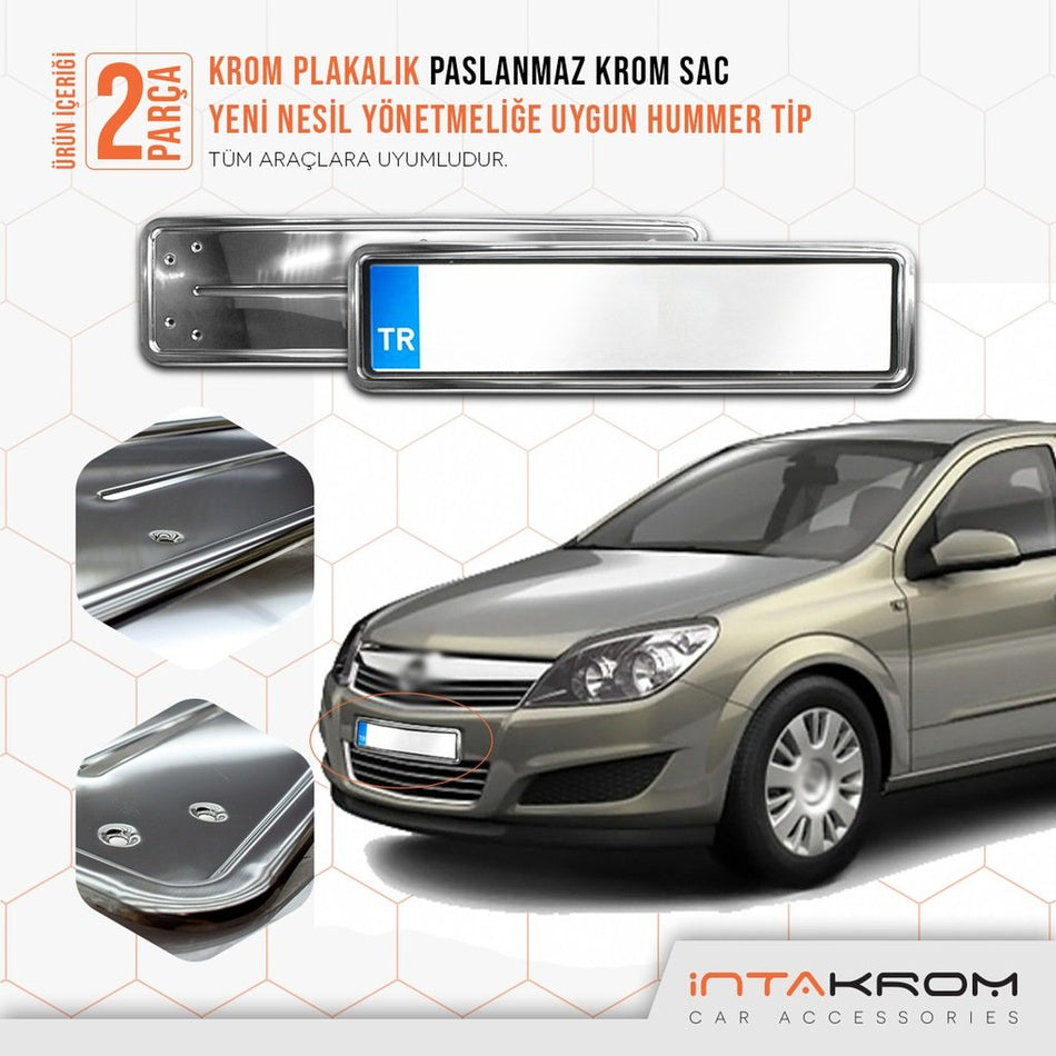 Opel Astra H Krom Plakalık - Hummer Tip 2 Adet