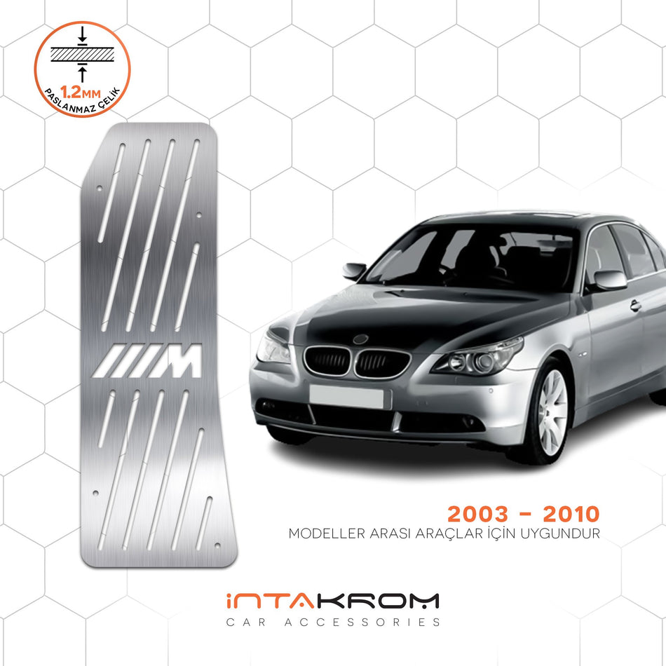 BMW 5 Seri E60 Krom Ayak Dinlendirme Pedalı 2003 - 2010