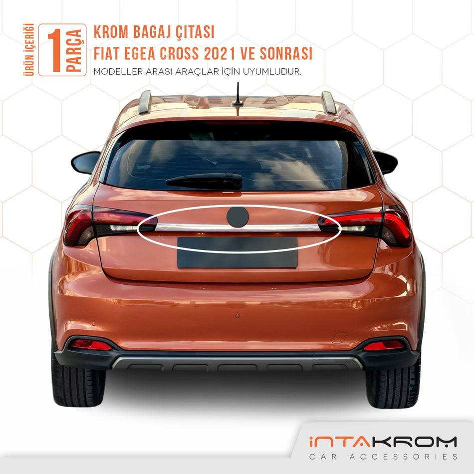 Fiat Egea Cross Krom Bagaj Çıtası  2021 Ve Üzeri ( Geniş Tip )