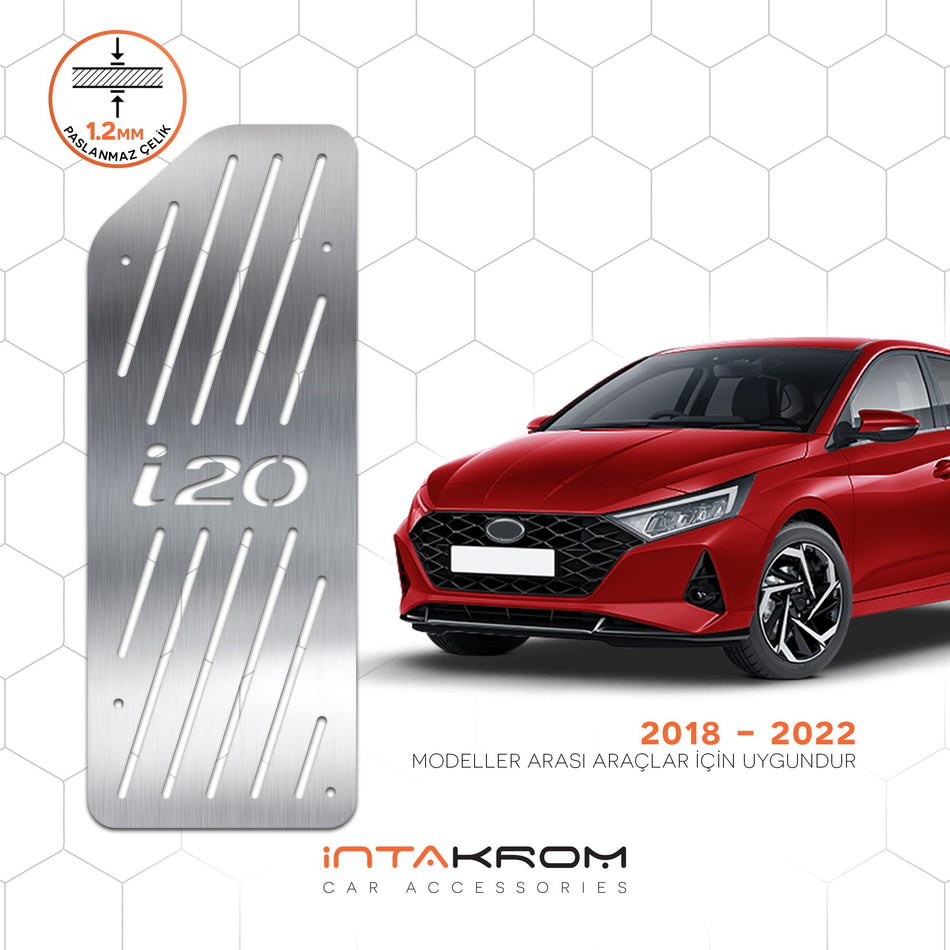 Hyundai İ20 Krom Ayak Dinlendirme Pedalı 2018 - 2022