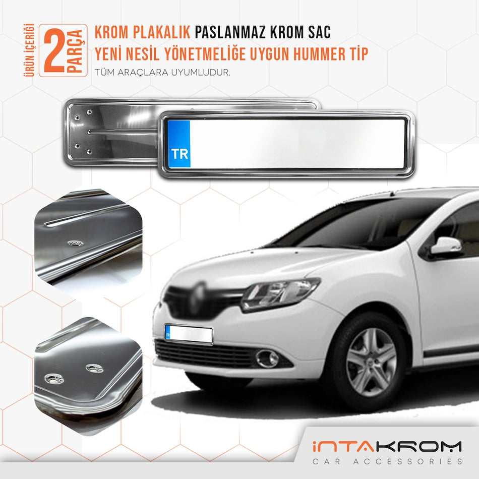 Renault Symbol Krom Plakalık - Hummer Tip 2 Adet