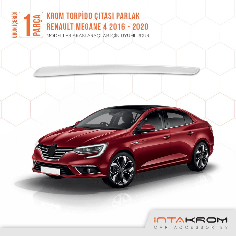 Renault Megane 4 Krom Torpido Çıtası 2016 - 2022