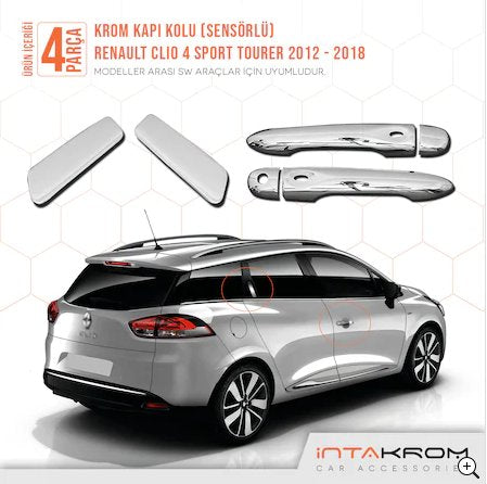 Renault Clio 4 Sport Tourer İcon Krom Kapı Kolu SW / 2012 -2018