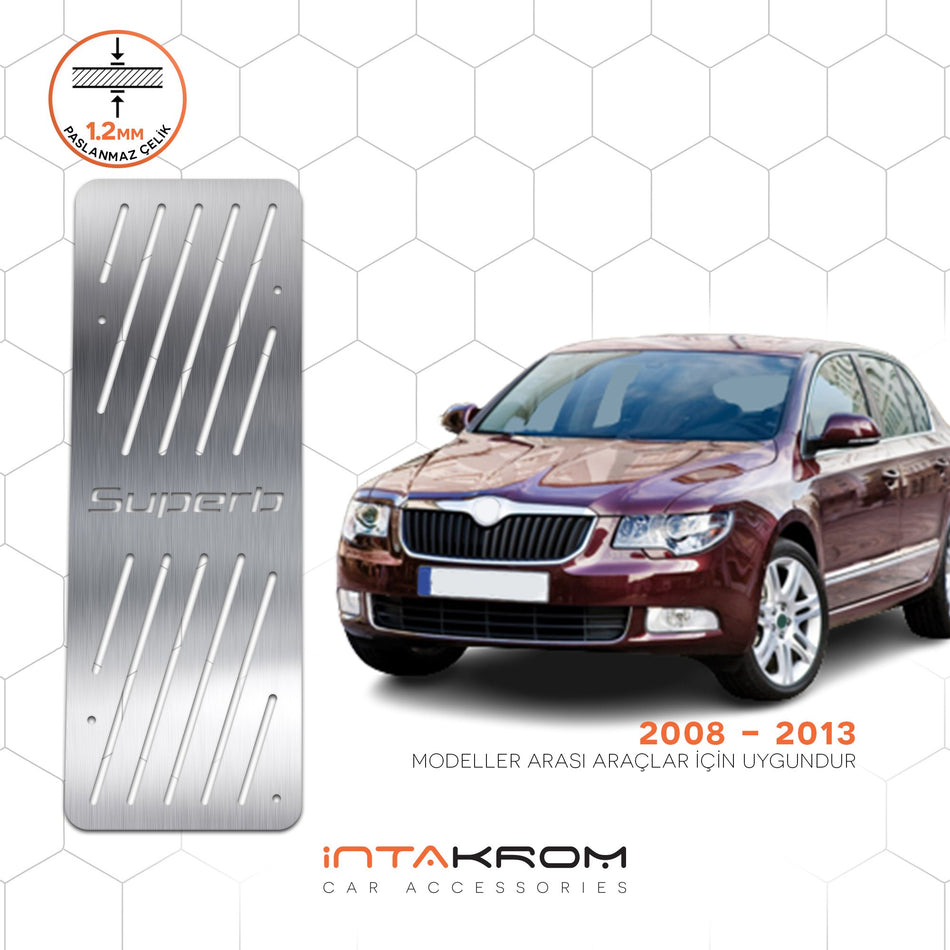 Skoda Super B Krom Ayak Dinlendirme Pedalı - 2008-2013