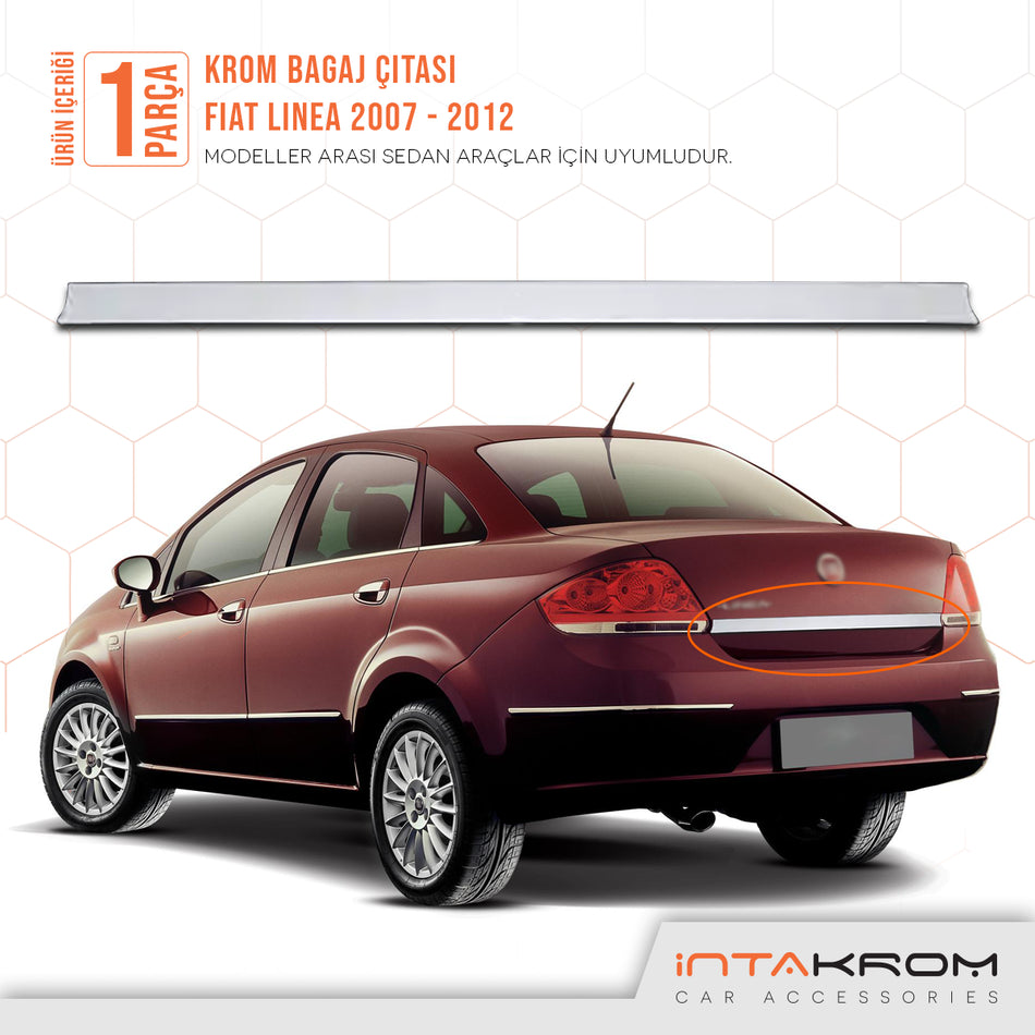 Fiat Linea Krom Bagaj Çıtası Anahtar Deliksiz 2007 -2012 Arası