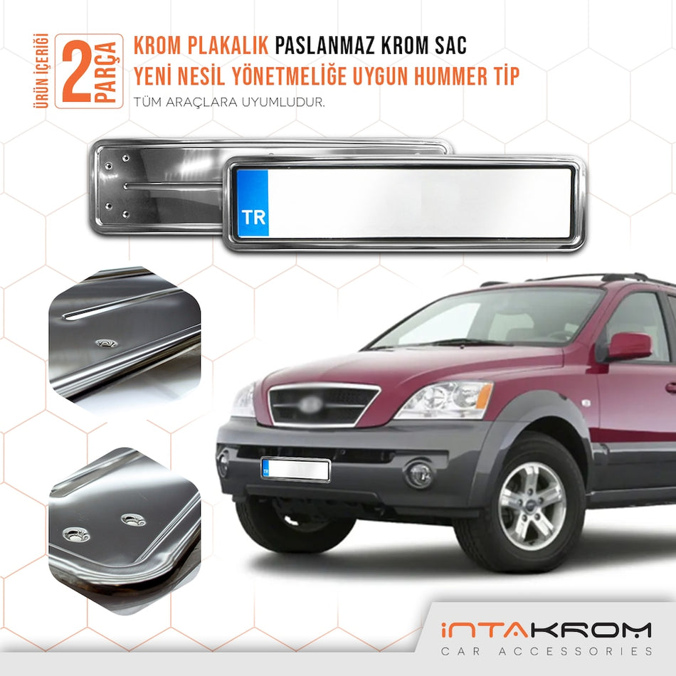 Kia Sorento Krom Plakalık - Hummer Tip 2 Adet