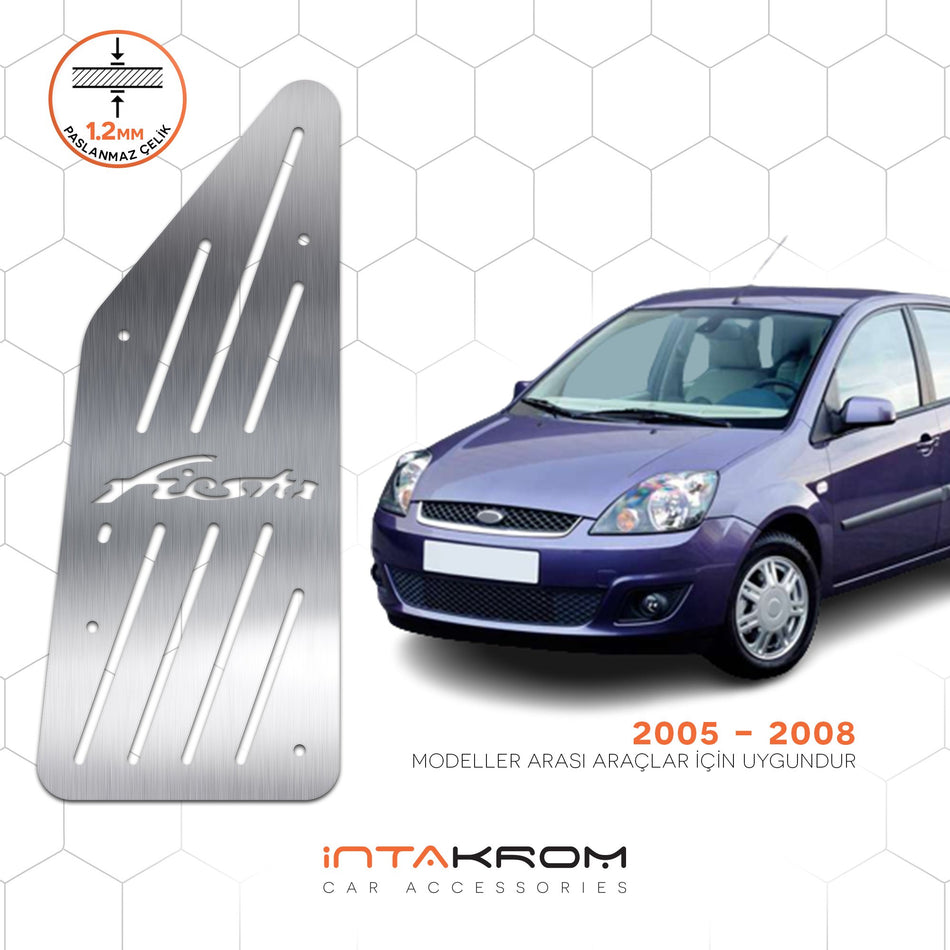 Ford Fiesta Krom Ayak Dinlendirme Pedalı - 2005-2008