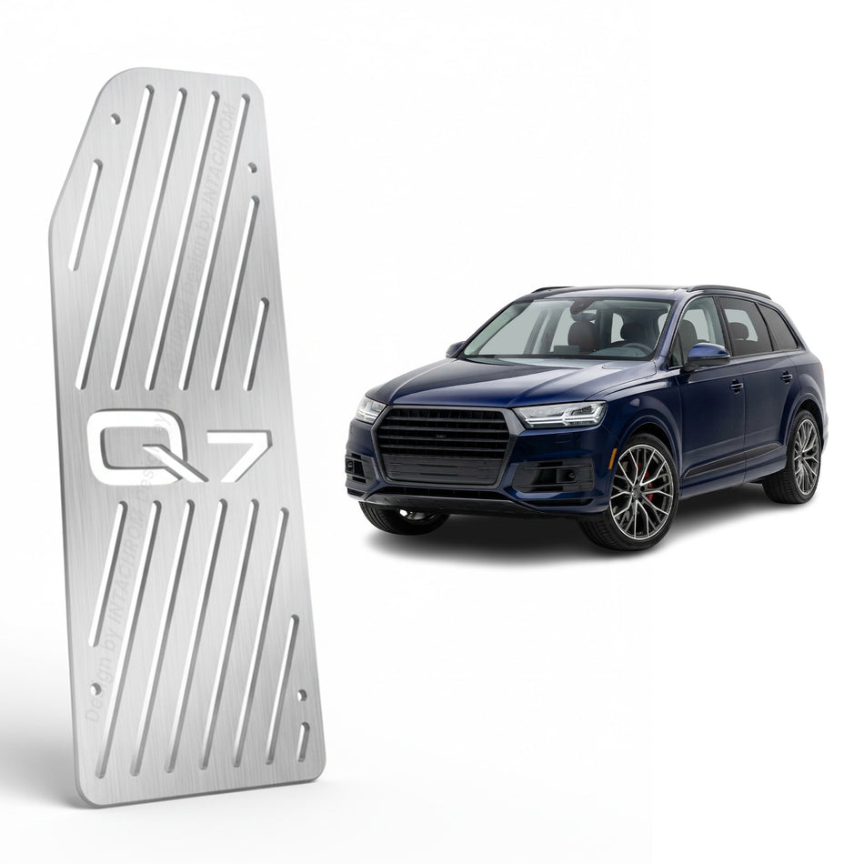 Audi Q7 2015-2025 Uyumlu Krom Ayak Dinlendirme Pedalı