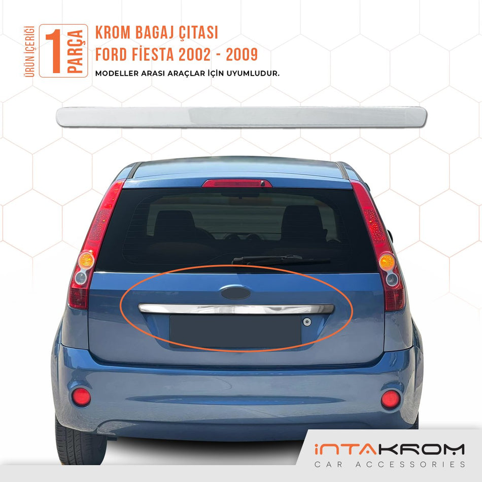 Ford Fiesta Krom Bagaj Çıtası 2002 - 2009