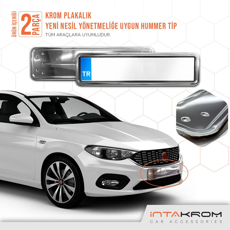 Fiat Egea Krom Plakalık - Hummer Tip 2 Adet