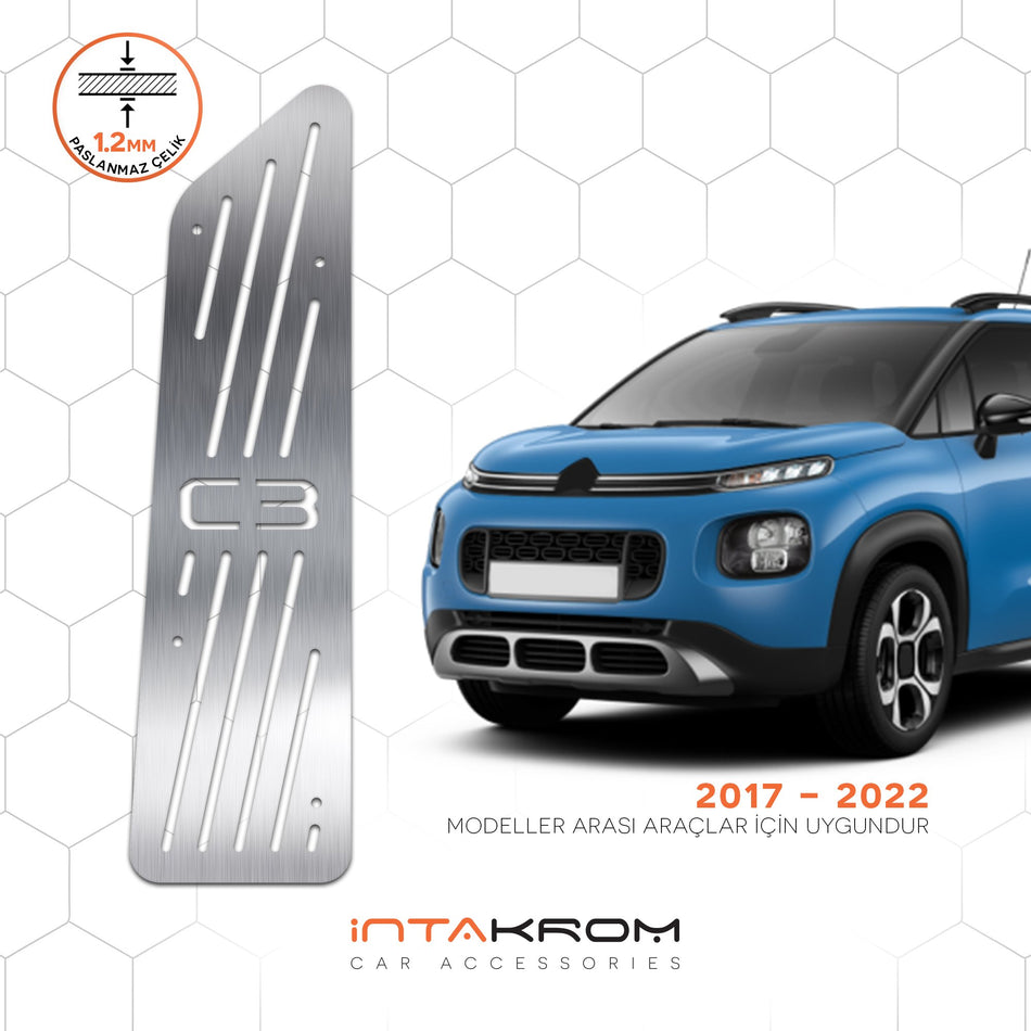 Citroen C3 Aircross Krom Ayak Dinlendirme Pedalı 2017 - 2022