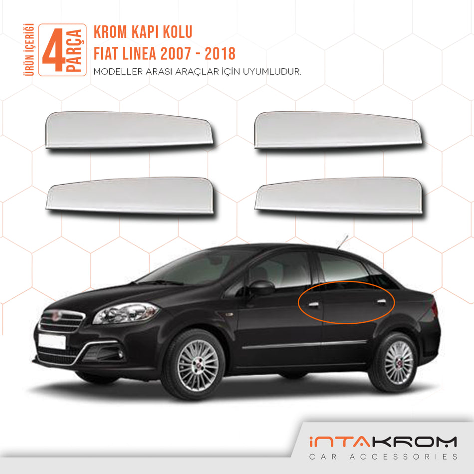 Fiat Linea Krom Kapı Kolu İç 4 Kapı 2007 ve Üzeri