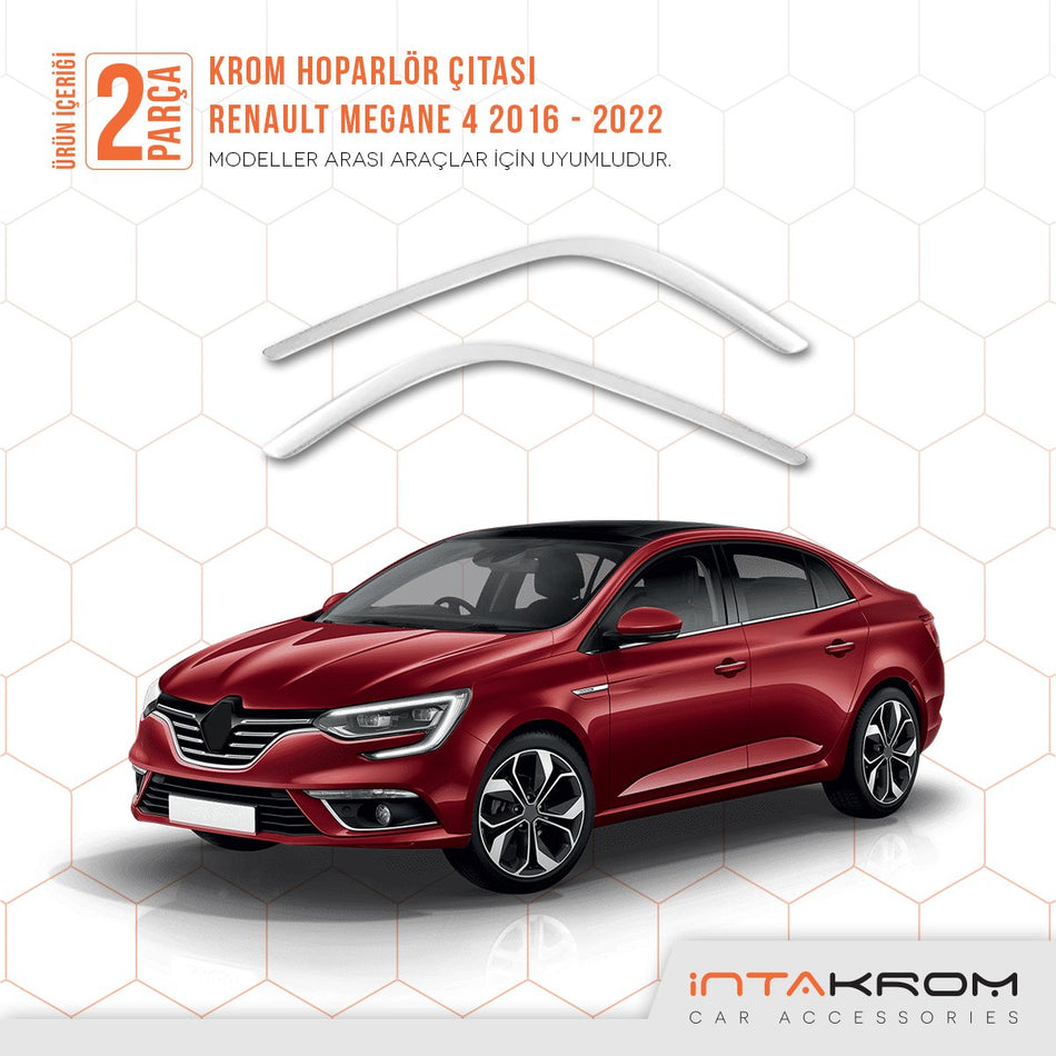Renault Megane 4 Krom Hoparlör Çıtası 2 Parça 2016 - 2022 HB-SD