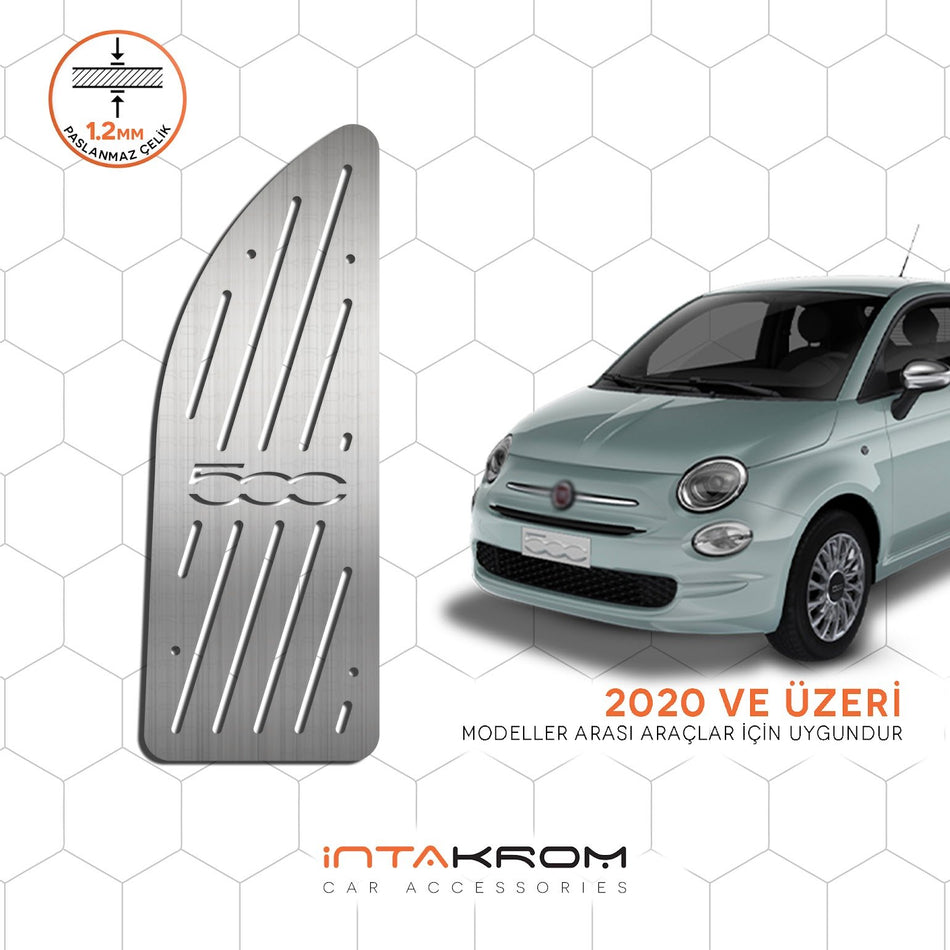 Fiat 500 Krom Ayak Dinlendirme Pedalı - 2020 ve Üzeri