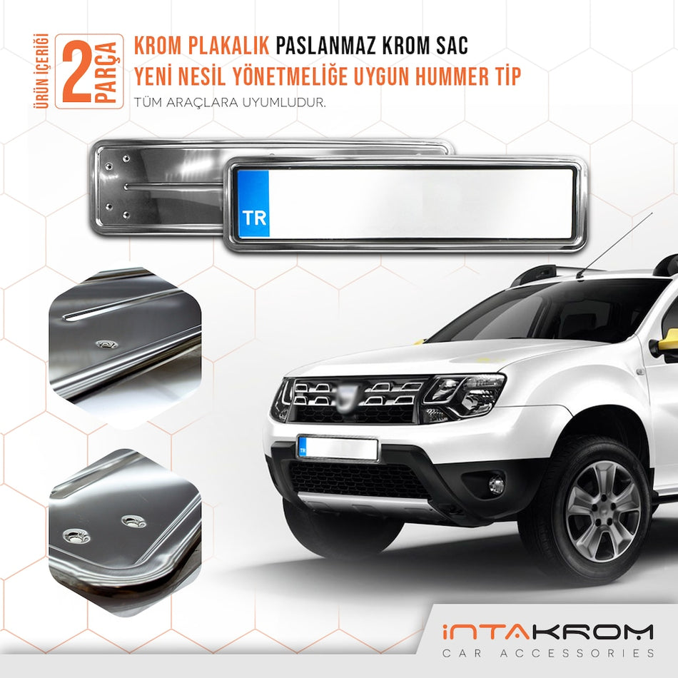 Dacia Duster Krom Plakalık - Hummer Tip 2 Adet