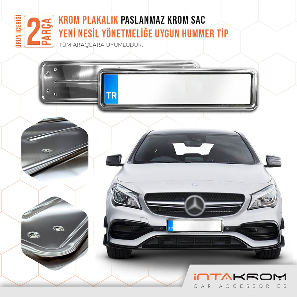 Mercedes Krom Plakalık - Hummer Tip 2 Adet