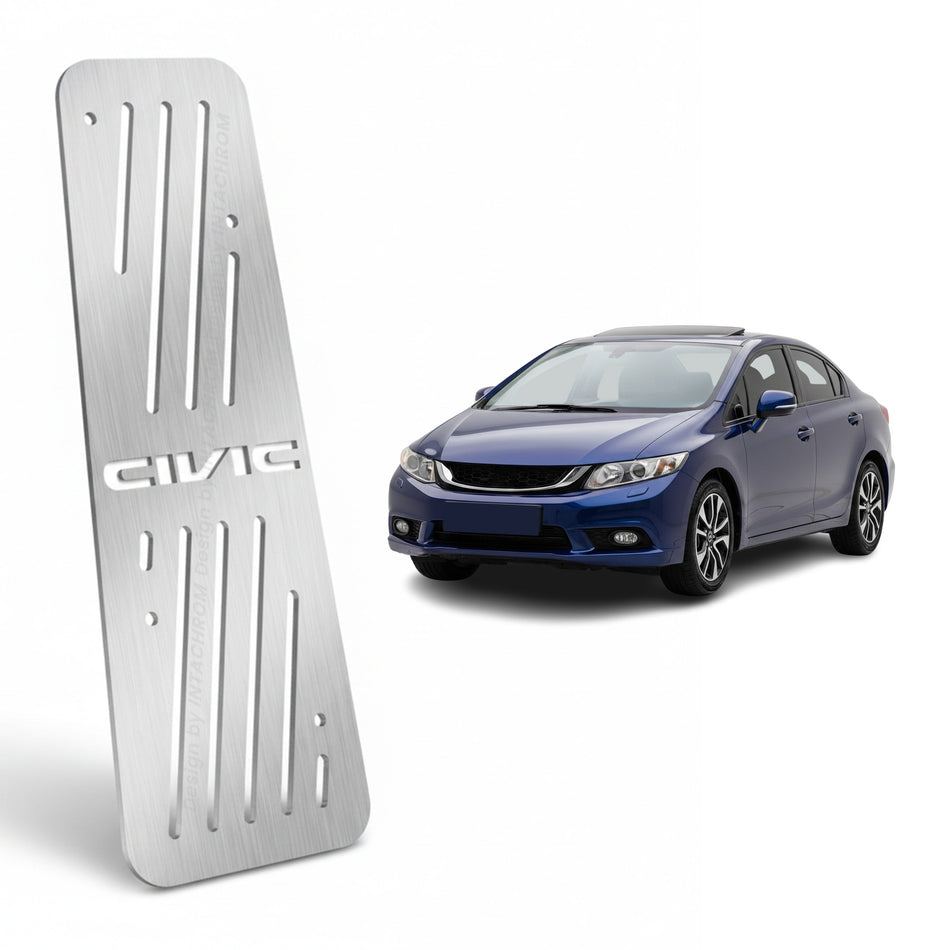 Honda Civic 2012-2016 Gen9 Uyumlu Krom Ayak Dinlendirme Pedalı