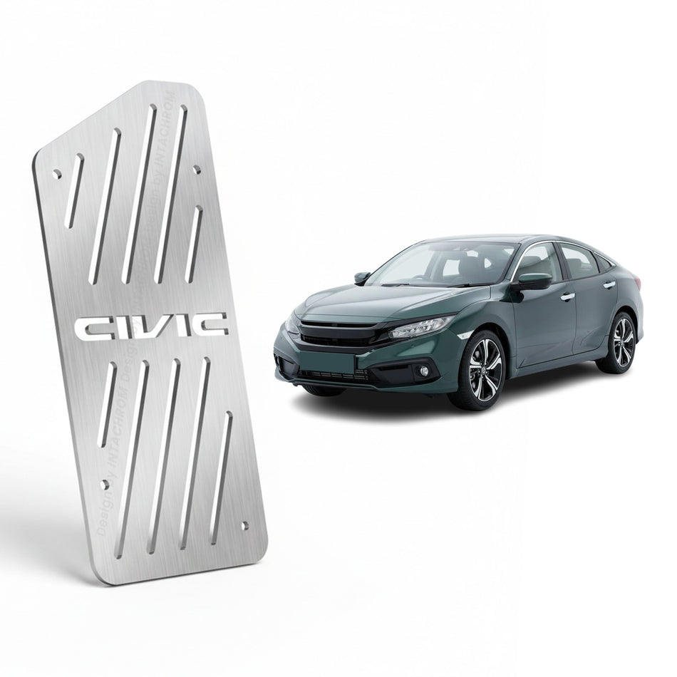 Honda Civic 2017-2022 Gen10 Uyumlu Krom Ayak Dinlendirme Pedalı