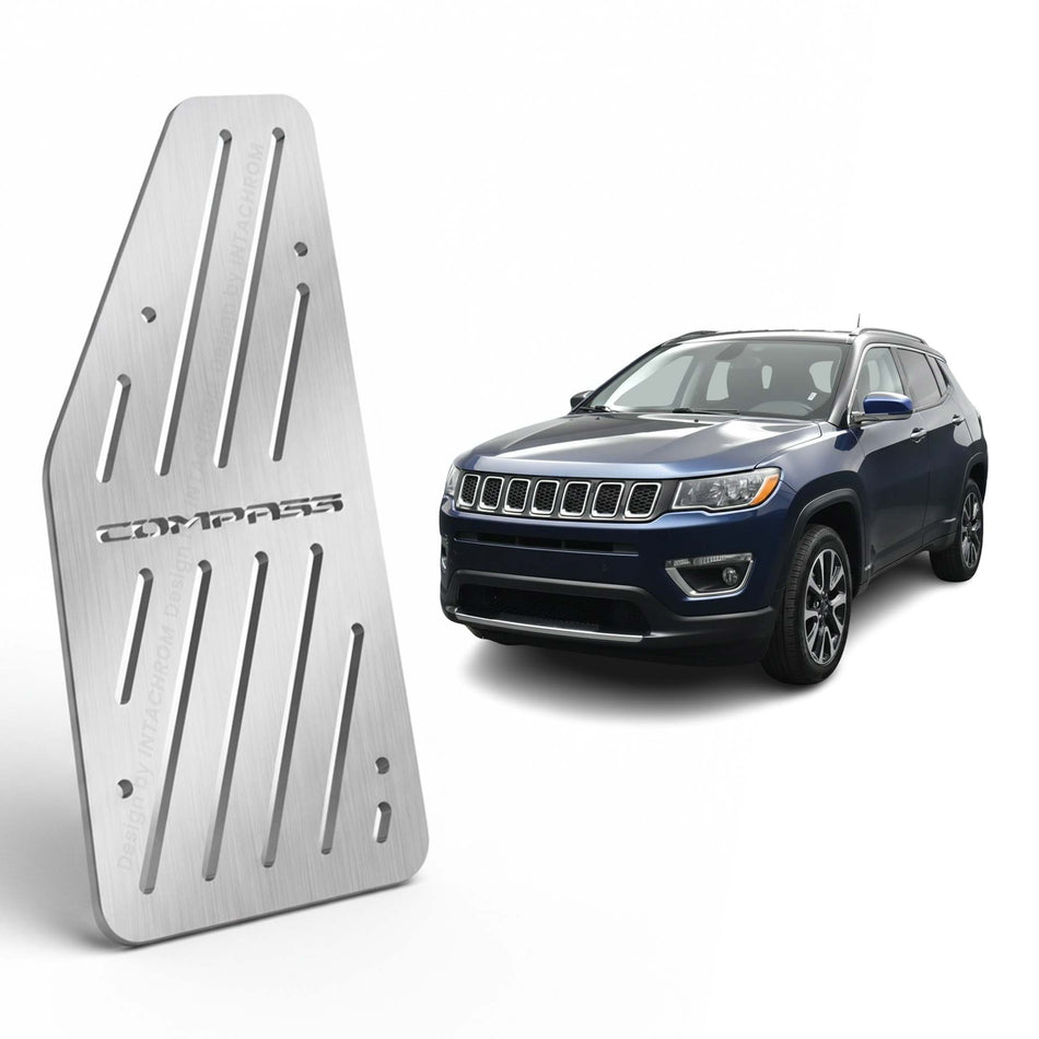 Jeep Compass 2016-2023 MP552 Uyumlu Krom Ayak Dinlendirme Pedalı