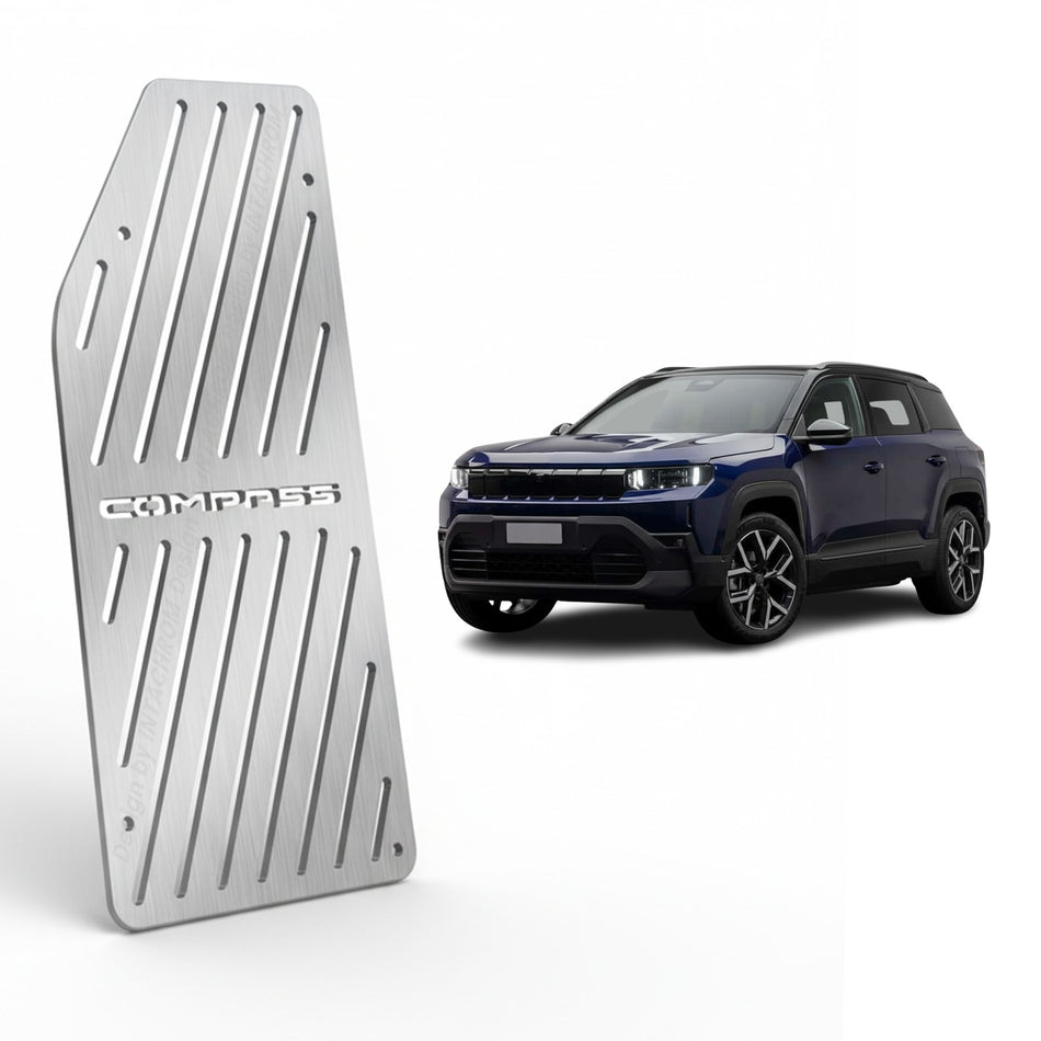 Jeep Compass 2025-2026 J4U Uyumlu Krom Ayak Dinlendirme Pedalı