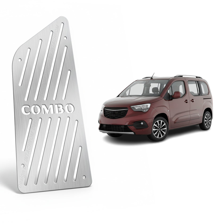 Opel Combo 2018-2026 E-K9 Uyumlu Krom Ayak Dinlendirme Pedalı