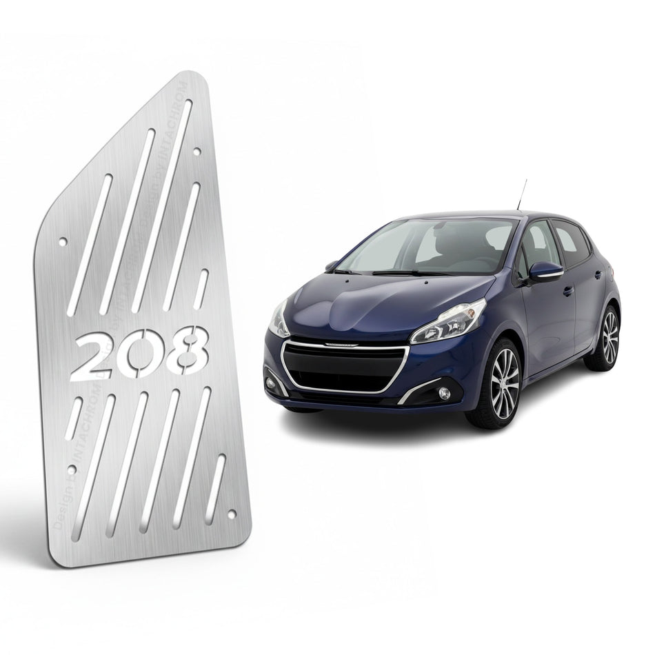 Peugeot 208 2012-2019 A-19 Uyumlu Krom Ayak Dinlendirme Pedalı