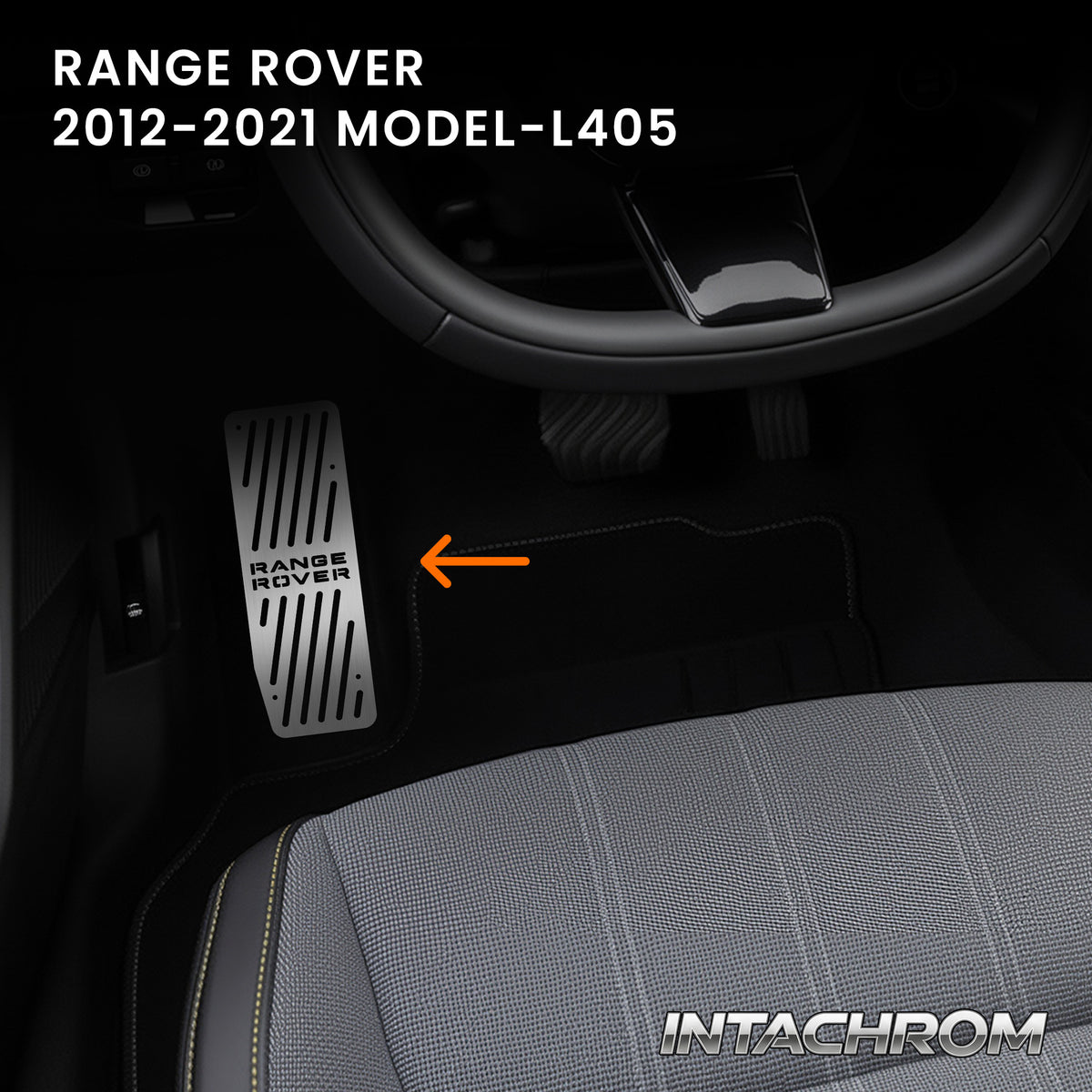 Range Rover 2012-2021 L405 Uyumlu Krom Ayak Dinlendirme Pedalı – intakrom