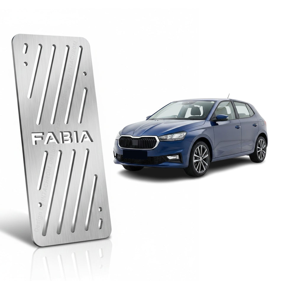 Skoda Fabia 2021-2026 PJ Uyumlu Krom Ayak Dinlendirme Pedalı