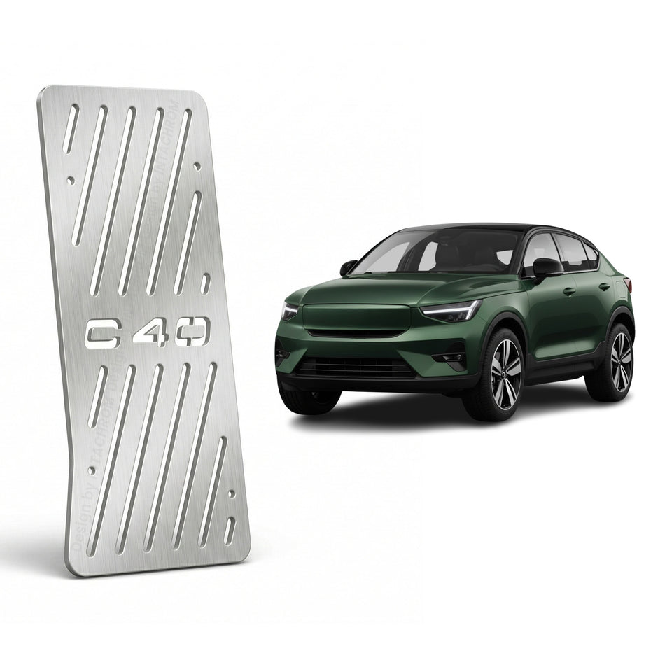 Volvo C40-EC40 2021-2026 CMA Uyumlu Krom Ayak Dinlendirme Pedalı